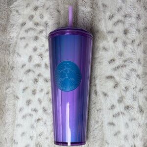 Starbucks Iridescent Purple Tumbler with Straw